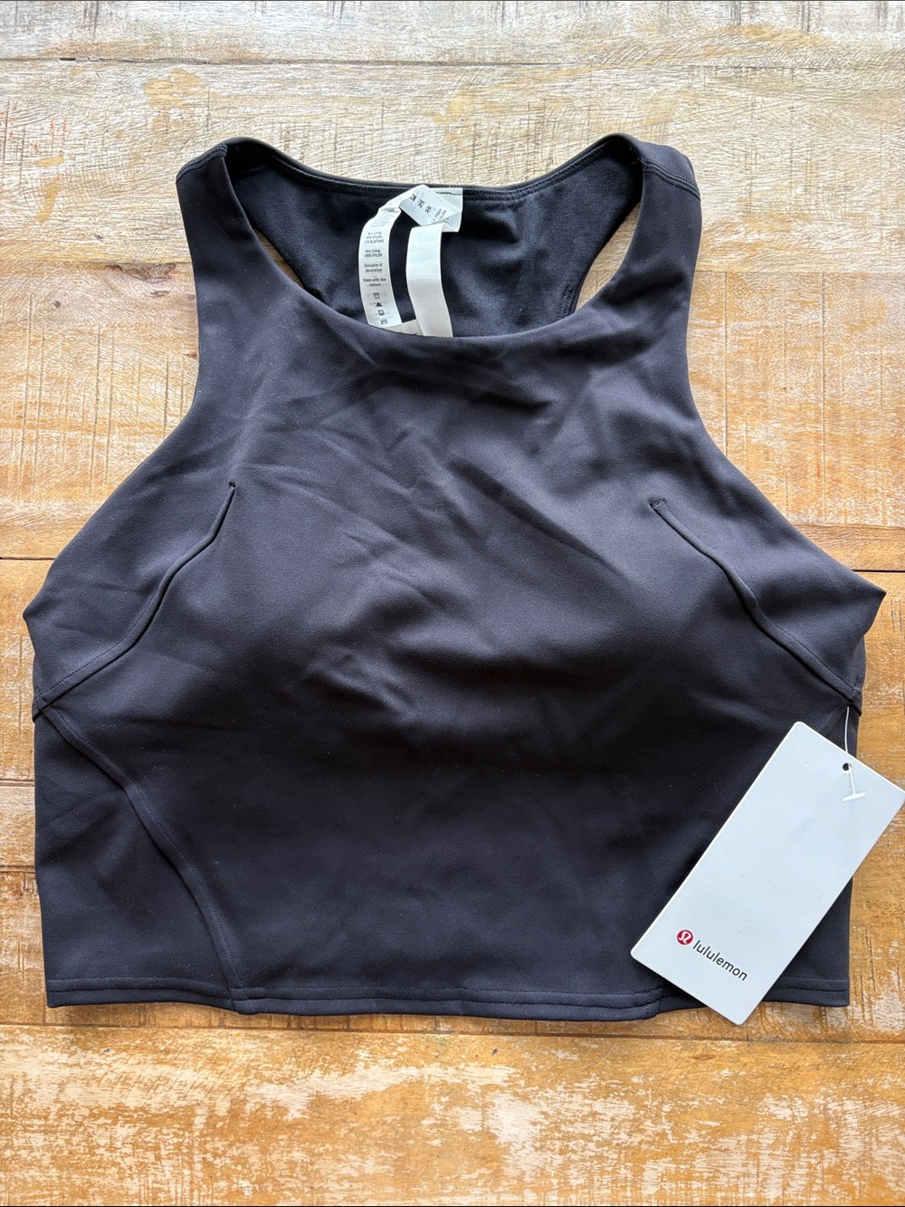 NWT Lululemon Black Invigorate Train Tank size 10
